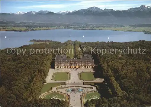 Herrenchiemsee Prunkschloss Herrenchiemsee Fliegeraufnahme Kat. Chiemsee