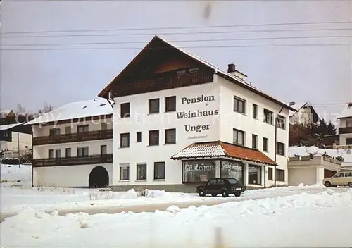 Schwenningen Baden Pension Weinhaus Unger Kat. Schwenningen