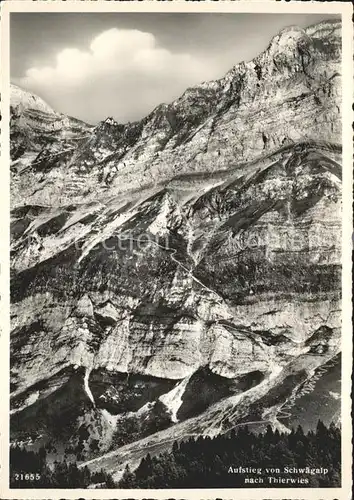 Schwaegalp Aufstieg von Schwaegalp nach Thierwies Kat. Schwaegalp