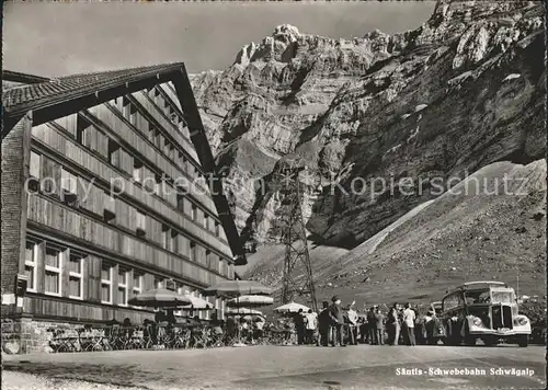 Schwaegalp Buffet Saentis Schwebebahn Autos Kat. Schwaegalp