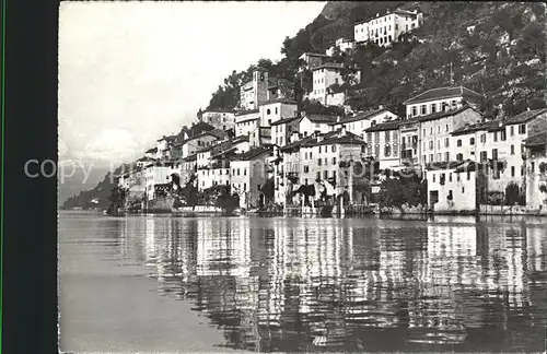 Gandria Lago di Lugano Seepanorama Kat. Gandria