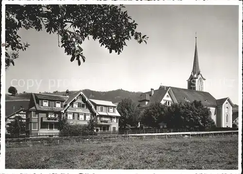 Gonten Chalet Erika Kirche Kat. Gonten