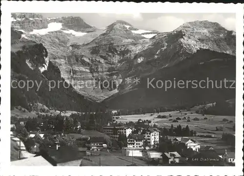 Les Diablerets Aigle Vue generale et les Alpes Kat. Les Diablerets