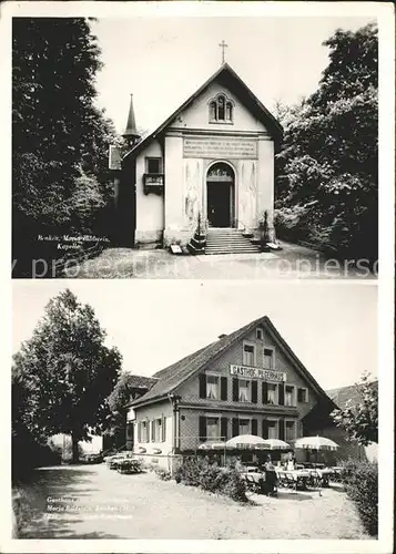 Benken SG Maria Bildstein Kapelle Gasthof zum Pilgerhaus Kat. Benken SG