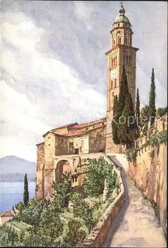 Morcote TI Chiesa Lago di Lugano Kuenstlerkarte / Morcote /Bz. Lugano