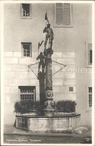 Solothurn Maurizius Brunnen Kat. Solothurn