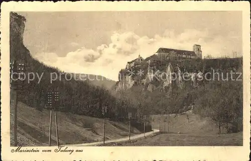 Mariastein SO Basilika Kloster vom Talweg aus gesehen Kat. Mariastein