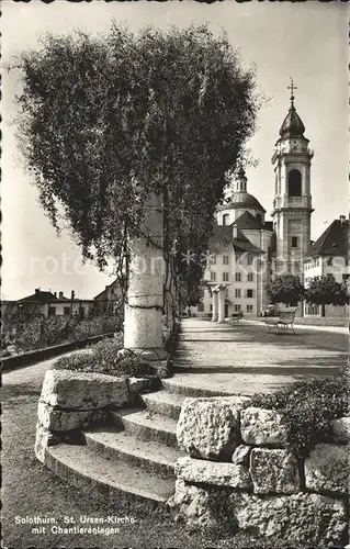 Solothurn St. Ursen Kirche Chantieranlagen  Kat. Solothurn