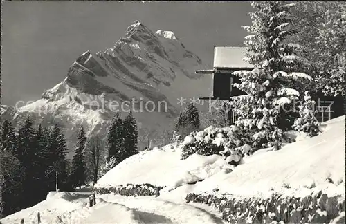 Braunwald GL verschneit Kat. Braunwald