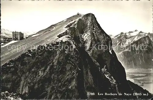 Rochers de Naye mit Berghaus Kat. Rochers de Naye