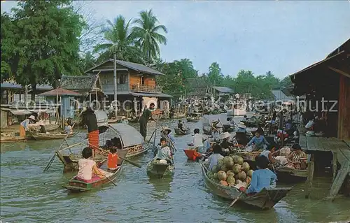 Bangkok Wad Sai Floating Market Dhonburi Kat. Bangkok