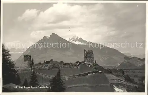 Bad Ragaz Ruine Freudenberg Kat. Bad Ragaz