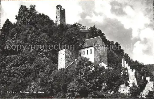 Baden AG Schlossruine Stein Kat. Baden