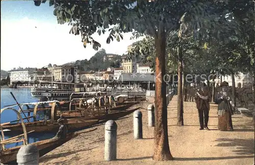 Lugano TI Lago di Lugano Quai Botte Kat. Lugano