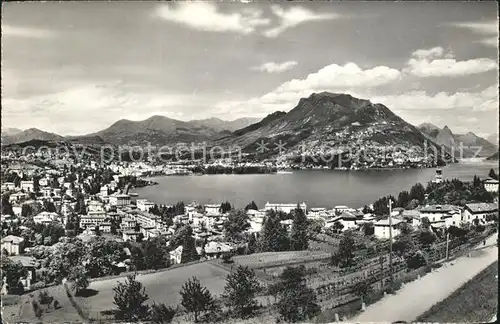 Lugano TI Lago e Monte Bre Kat. Lugano