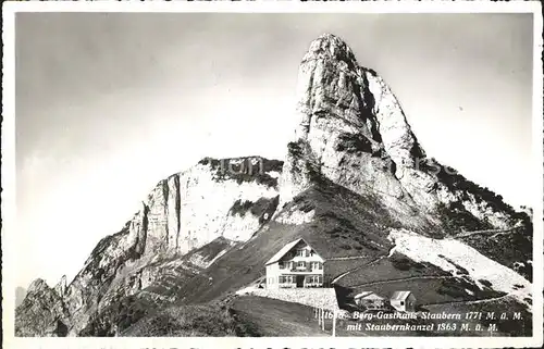 Staubern Berggasthaus mit Staubernkanzel Kat. Hoher Kasten