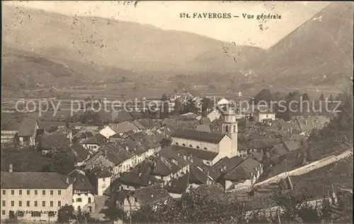 Faverges Vue generale Kat. Faverges