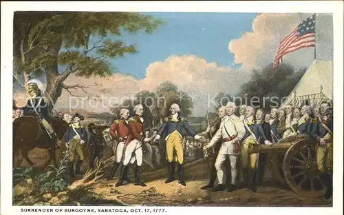 Washington Oklahoma Surrender of Burgoyne Kat. Washington