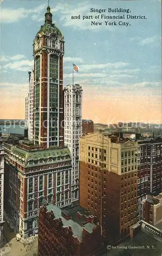 New York City Singer Building Financial District  / New York /