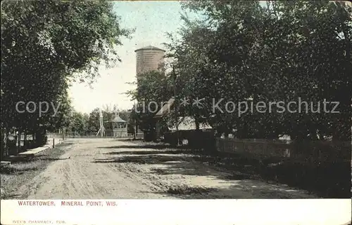 Mineral Point Wisconsin Watertower Kat. Mineral Point