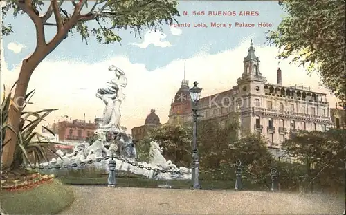 Buenos Aires Fuente Lola Mora y Palace Hotel Kat. Buenos Aires