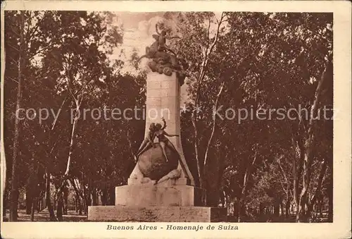 Buenos Aires Homenaje de Suiza Kat. Buenos Aires