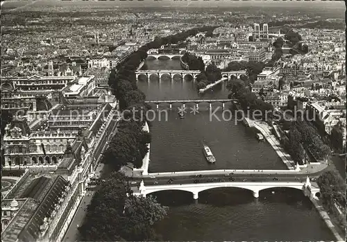 Paris Fliegeraufnahme Bruecken Kat. Paris