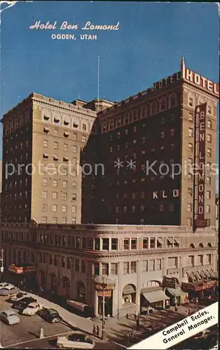 Ogden Utah Hotel Ben Lomond Kat. Ogden