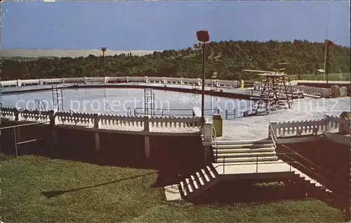 Greensburg Pennsylvania Mountain View Hotel Swimming Pool Kat. Greensburg