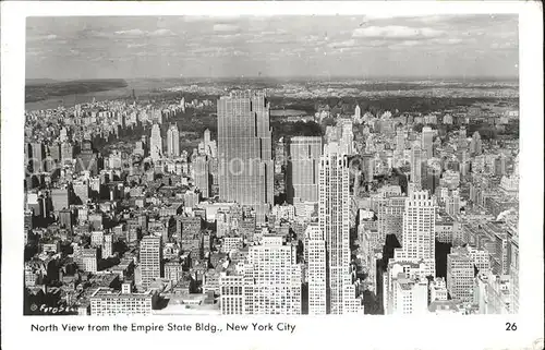 New York City Noth View from Empire State Building Skyline / New York /