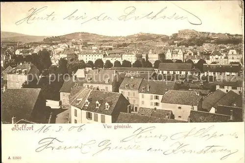 Belfort Alsace Vue generale Kat. Belfort