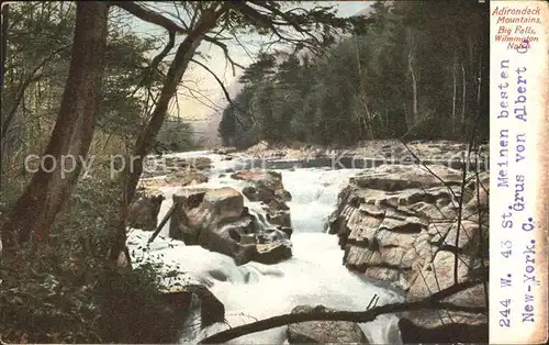 Wilmington New York Big Falls in Adirondack Mountains Kat. Wilmington