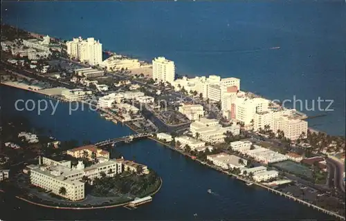 Miami Beach North Beach Section Hotel St Francis Hospital aerial view Kat. Miami Beach