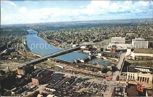 Rochester New York Panoramic view as seen from Xerox Square Office Building Kat. Rochester