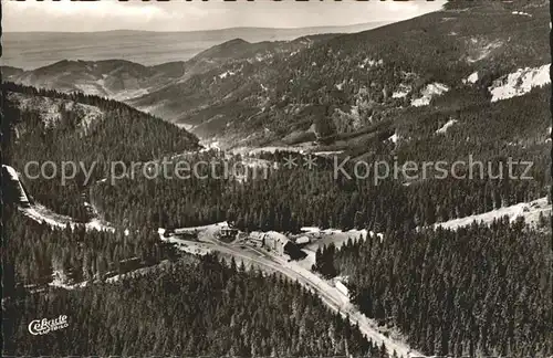 Ruhestein Fliegeraufnahme Blick Hornisaringe Reinebene Kat. Baiersbronn