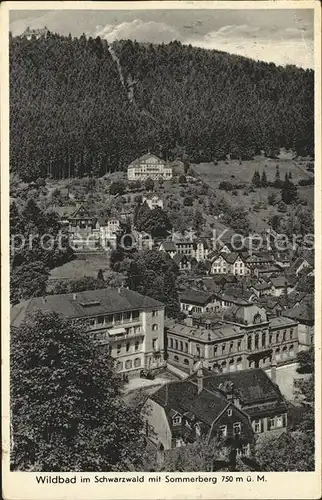 Wildbad Schwarzwald Sommerberg Kat. Bad Wildbad