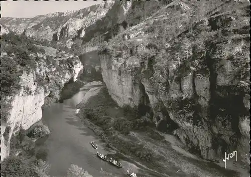 Gorges du Tarn Boot Fliegeraufnahme  / Le Rozier /Arrond. de Florac