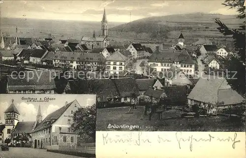 Braeunlingen Gasthaus zum Ochsen  / Braeunlingen /Schwarzwald-Baar-Kreis LKR