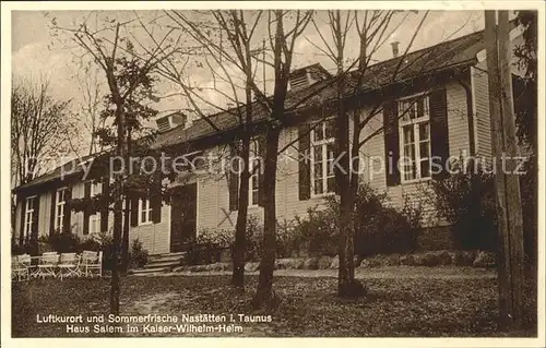 Nastaetten Taunus Haus Salem Kaiser-Wilhelm-Heim / Nastaetten /Rhein-Lahn-Kreis LKR