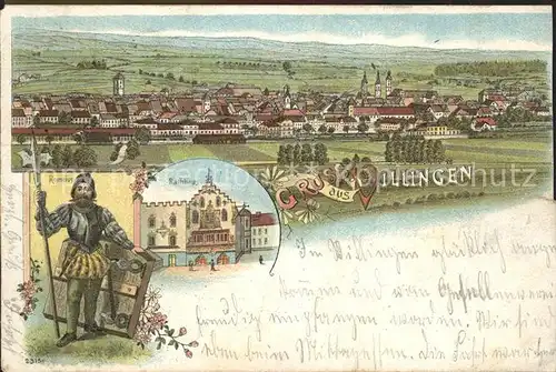 Villingen-Schwenningen Romeius Rathaus Litho / Villingen-Schwenningen /Schwarzwald-Baar-Kreis LKR