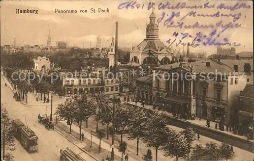 Hamburg St. Pauli Strassenbahn / Hamburg /Hamburg Stadtkreis