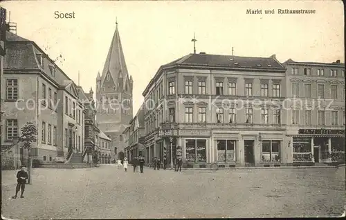 Soest Arnsberg Markt Rathausstrasse  / Soest /Soest LKR