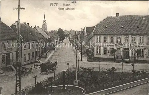 Elze Leine Hauptstrasse Pferdewagen / Elze /Hildesheim LKR