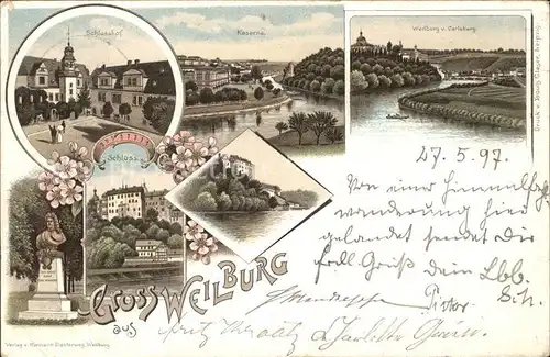 Weilburg Schlosshof Kaserne Burg Carlsberg Schloss / Weilburg Lahn /Limburg-Weilburg LKR