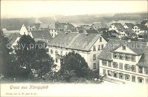 Koenigsfeld Schwarzwald Blick ueber den Ort / Koenigsfeld im Schwarzwald /Schwarzwald-Baar-Kreis LKR