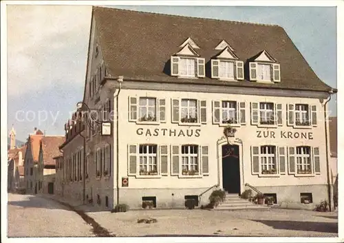 Auggen Gasthaus zur Krone Weinstube / Auggen /Breisgau-Hochschwarzwald LKR