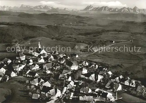 Goerwihl Hoehenluftkurort Albert Schweitzer Haus Alpenpanorama Fliegeraufnahme Straehle Bild Nr. 11130 / Goerwihl /Waldshut LKR