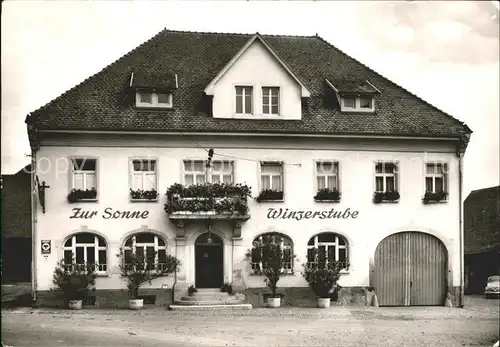 Kirchhofen Breisgau Zur Sonne Winzerstube Weinort / Ehrenkirchen /Breisgau-Hochschwarzwald LKR