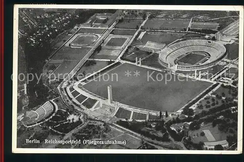 Berlin Reichssportfeld Fliegeraufnahme / Berlin /Berlin Stadtkreis