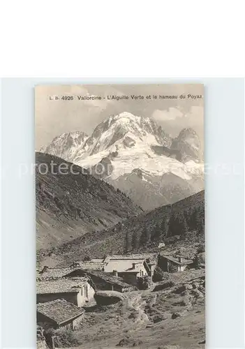 Vallorcine Haute Savoie Bergdorf mit Alpen Kat. Vallorcine